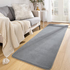 Softlife Washable Runner Rug for Bedroom Living Room Rug, 2x6 Grey Soft Fluffy Hallway Runner Rug, Non-Slip Indoor Carpet for Ki