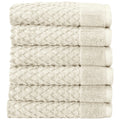 great Bay Home 100% cotton Beige Hand Towels  6 Soft Bathroom Hand Towels  Highly Absorbent, Quick Dry Bath Towels  grayson coll