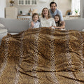 Edenleaf Fleece Queen Size Blanket, Super Soft Cozy Leopard Print Blanket For Couch Bed, Cheetah Print Blanket For All Seasons(9