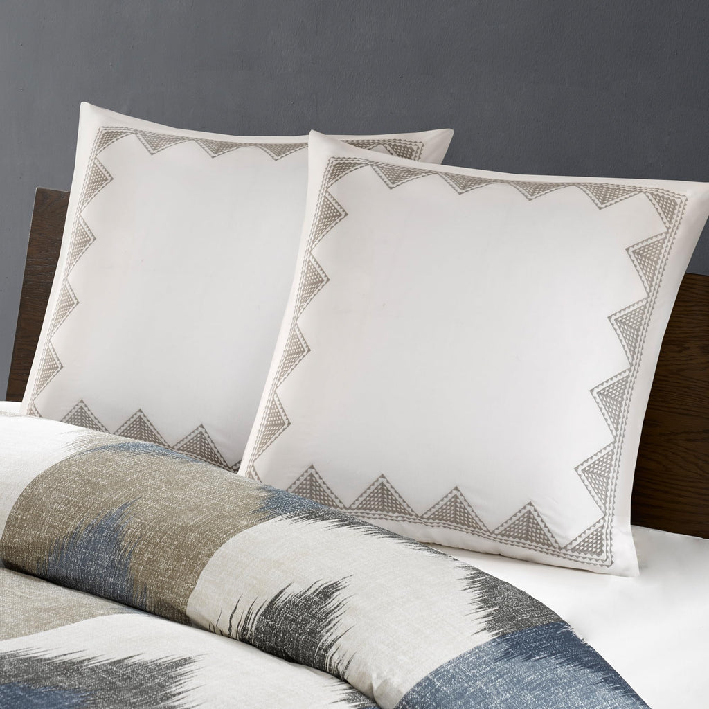 Ink+Ivy Pillow, 26'X26', White Euro Sham