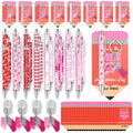 96 Pcs Valentine s Day Employee Appreciation Gifts Happy Valentines Ballpoint Pens Bookmarks Heart Keychains Bulk Inspirational