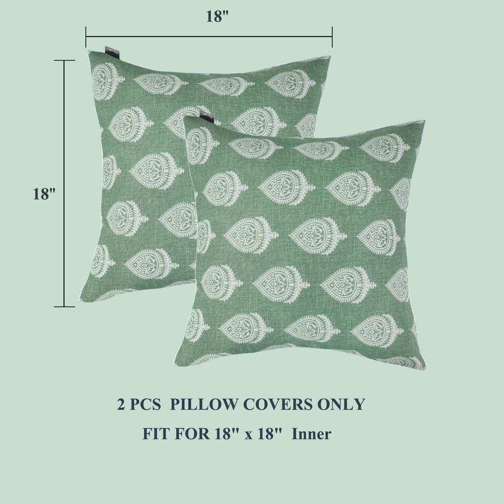 Funhome Outdoor Pillow Covers Only, No Insert! Pack Of 2 Square Throw Pillow Covers, Decorative Waterproof Modern Cushion Cases