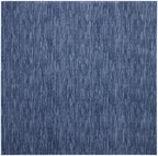 Nourison Essentials Indoor/Outdoor Navy Blue 9' X Square Area Rug, Easy Cleaning, Non Shedding, Bed Room, Living Room, Dining Ro