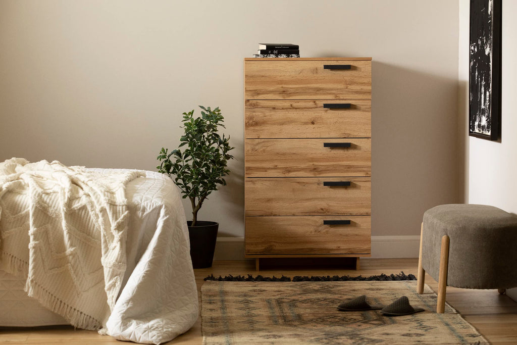 South Shore Cavalleri 5-Drawer Chest Storage Unit, Nordik Oak