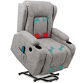 Best Choice Products PU Leather Electric Power Lift Chair, Recliner Massage Chair, Adjustable Furniture for Back, Legs w/ 3 Posi