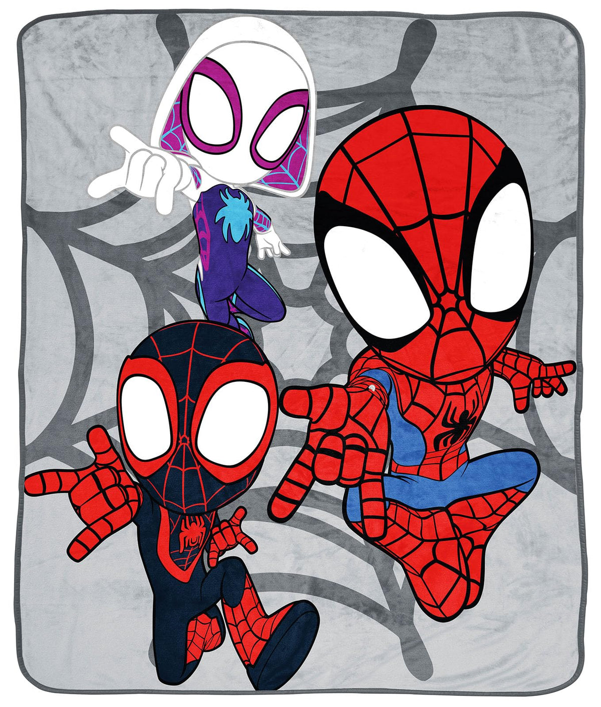 Spidey & His Amazing Friends Plush Throw Blanket - Measures 50 X 60 Inches - Kids Super Soft Fleece Bedding Features Ghost Spide