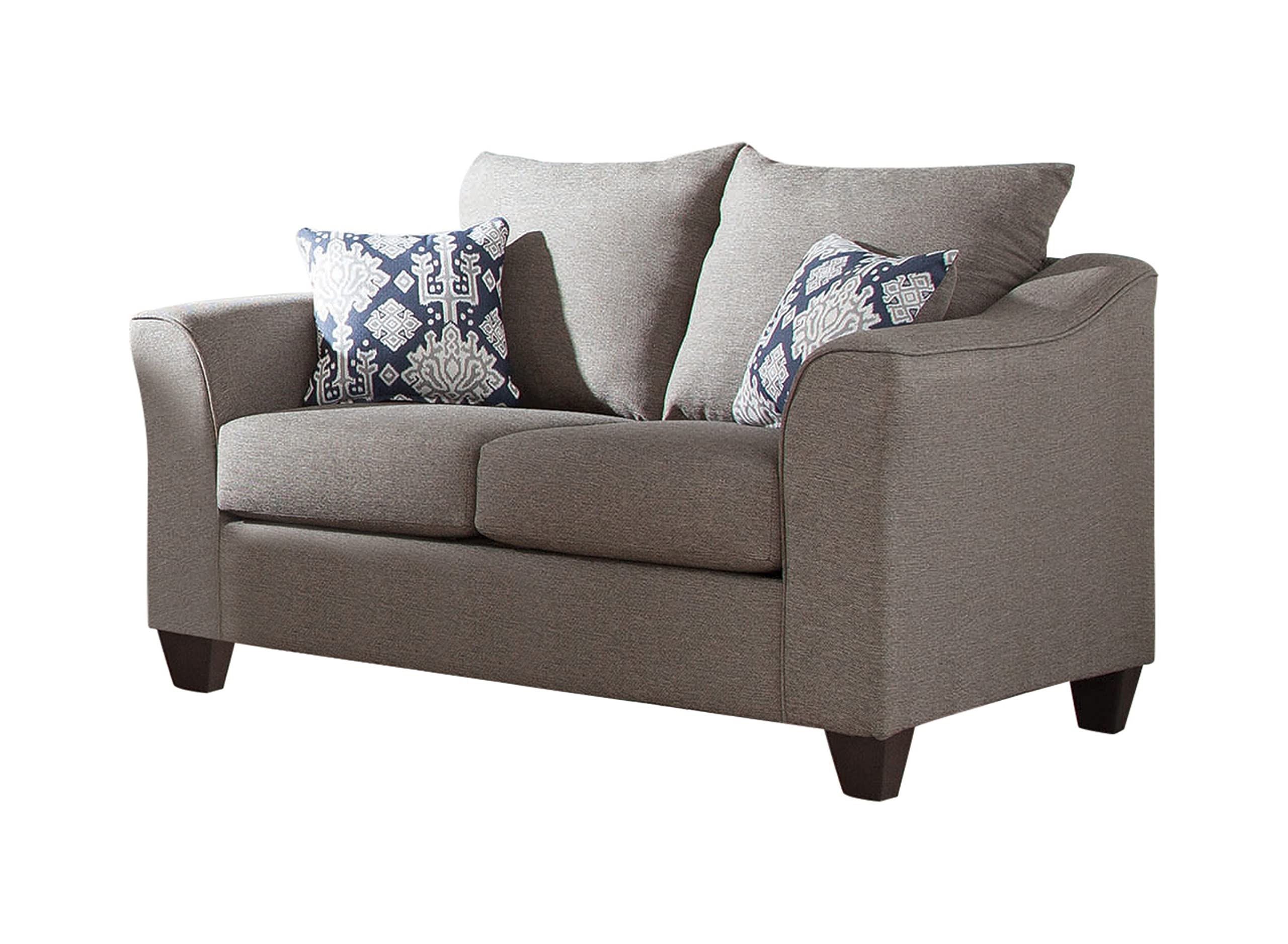 Coaster Salizar Flared Arm Loveseat In Brown 506022