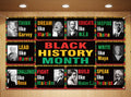 Sunwer Black History Month Photo Booth Backdrop African American Inspirational Wall Posters Classroom Bulletin Board Hanging Ban