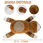 Jellymallow 5 Lbs, 27 Inches Sloth Weighted Stuffed Animals, Cuddly Weighted Sloth Plush Pillow Giant Plushie Ideal Gift For Adu