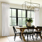 Twopages Snow White Linen Pinch Pleat Curtain For Living Room, Window Treatment Curtain Panel Double Layer Light Filtering Room
