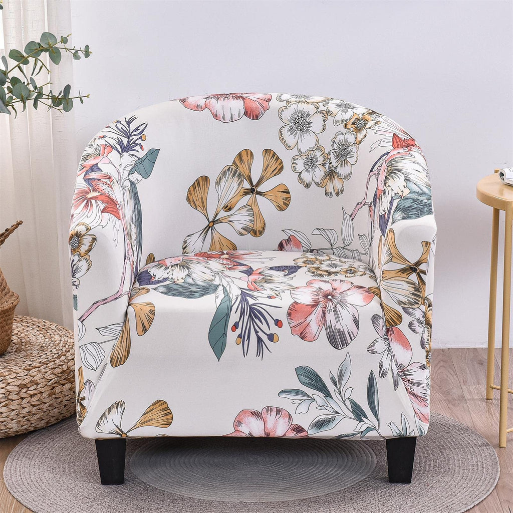 Niluoh Club Chair Slipcover Jacquard Tub Chair Cover Stretch Armchair Covers Sofa Cover Furniture Protector For Living Room (A52