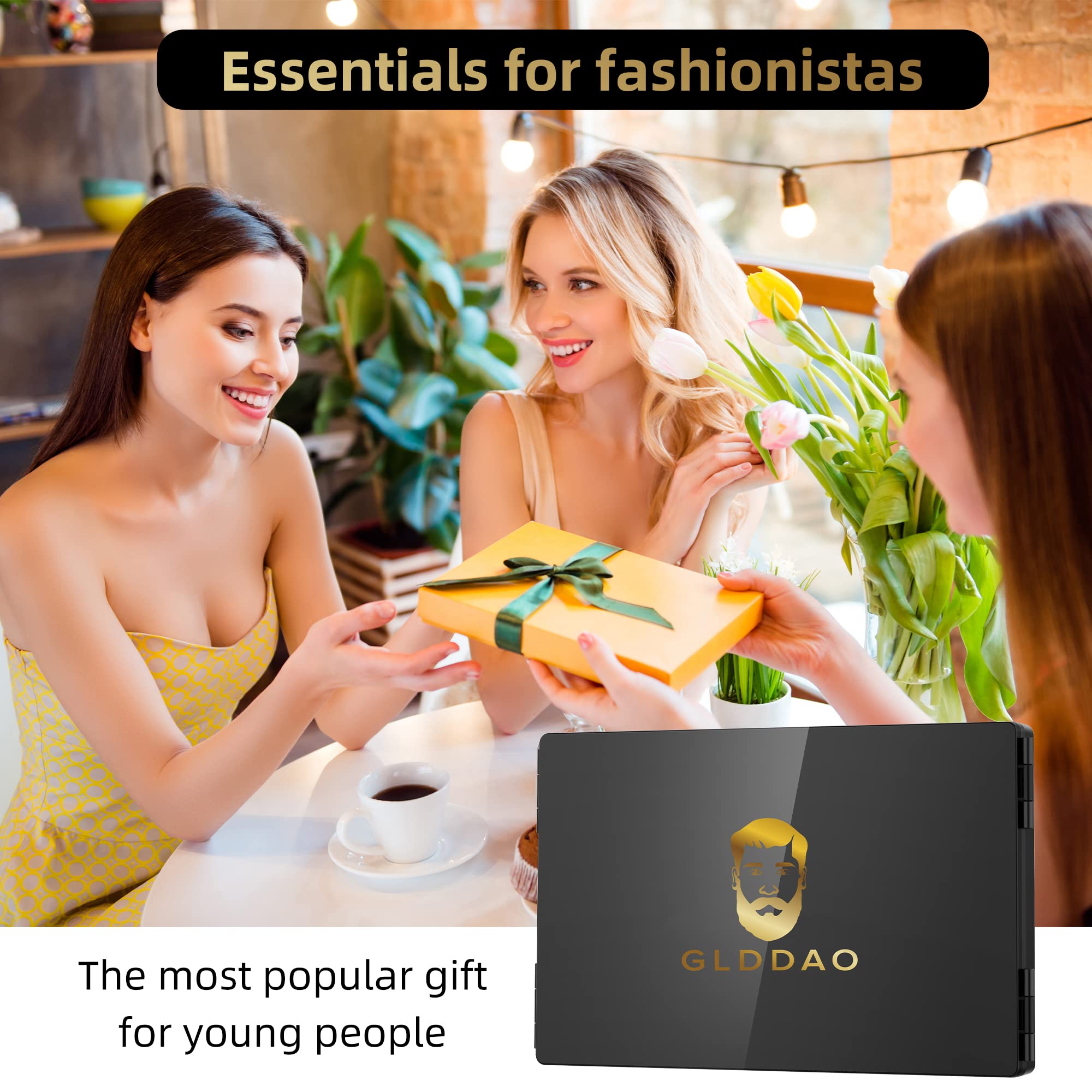 Glddao 3 Way Mirror For Hair Cutting Self 360 Trifold Barber Mirrors 3 Sided Hair Mirror To See Back Of Head Braiding Hair Hairc