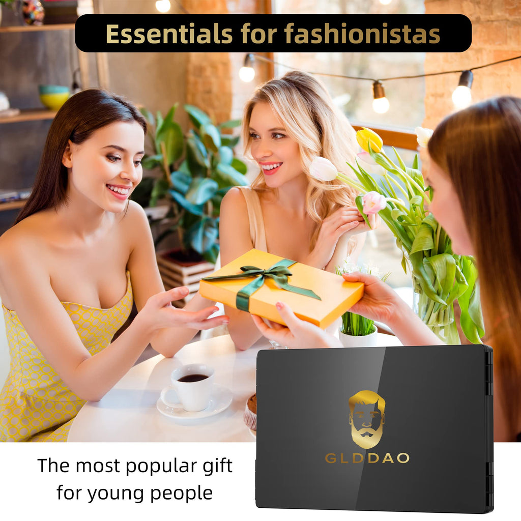 Glddao 3 Way Mirror For Hair Cutting Self 360 Trifold Barber Mirrors 3 Sided Hair Mirror To See Back Of Head Braiding Hair Hairc