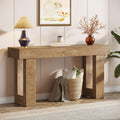 Tribesigns 63-Inch Long Console Table, Wooden Rectangular Sofa Table Behind The Couch, Farmhouse Entryway Table for Entrance, Ha