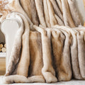 Battilo Home Luxury Mink Faux Fur Throw Blanket, Large Soft Cozy Warm Fur Blanket For Bed, Sofa, Couch, Chair, Thick Fur Throw A