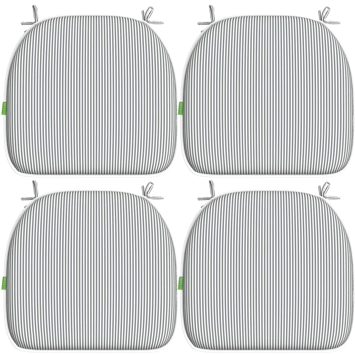 Lvtxiii Indoor/Outdoor Chair Cushions Seat Cushions With Ties, Patio Chair Pads D16Xw17 Inch For Patio Furniture Garden Home Off
