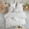 Urban Habitat Duvet Set 100% Cotton Jacquard, Tufts Accent, Shabby Chic All Season Cover For Comforter, Matching Shams,Pillows,