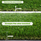 Zgr Premium Artificial Grass 3' X 38' Outdoor Rug, 1.38' Realistic Thick Turf For Garden, Yard, Fake Lawn, Dogs Synthetic Grass Mat, Non-Toxic, Rubber Backed With Drainage Holes, Customized Sizes