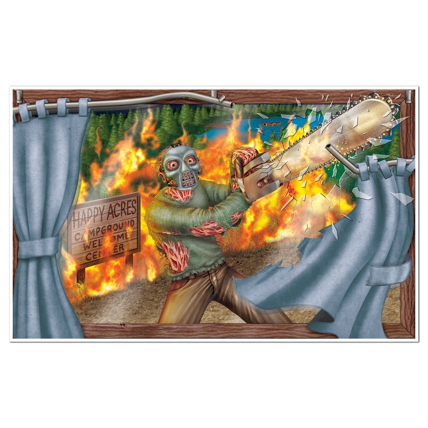 Beistle Halloween Horror Insta-View 32 x 52- Pack of 6