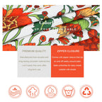 Colorbird Outdoor 60 Inch Round Tablecloth With Umbrella Hole And Zipper,Waterproof Patio Table Cloth,Red Flower Spring/Summer Table Covers For Backyard Circular Table/Party/Picnic