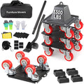 Heavy Duty Furniture Dolly with 5 Wheels, 3300 lbs Load Capacity for Easy Moving and Storage, Furniture Lift Mover Tool Set Perf