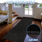 Freadem Runner Rugs 4' X 38' Indoor Outdoor Carpet Runner, Area Rugs With Anti-Slip Rubber Backing For Aisle Hallway Balcony Gar