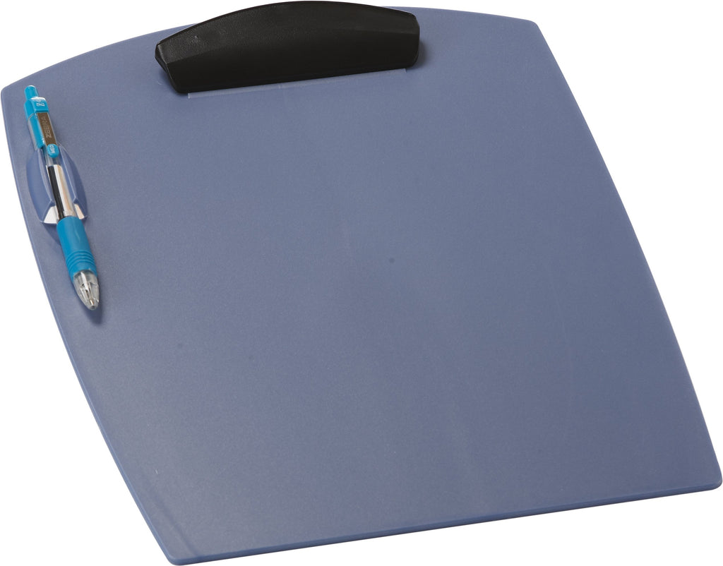 Storex Deluxe Clipboard, 10.25 X .88 X 12.74 Inches, Pearl Blue, Case Of 12, Stx41101U12C