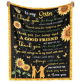 Sister Gifts Blanket From Brother Birthday Gifts For Sister From Sister Sunflower Blankets And Throws Ultra Soft Flannel Bed Bla