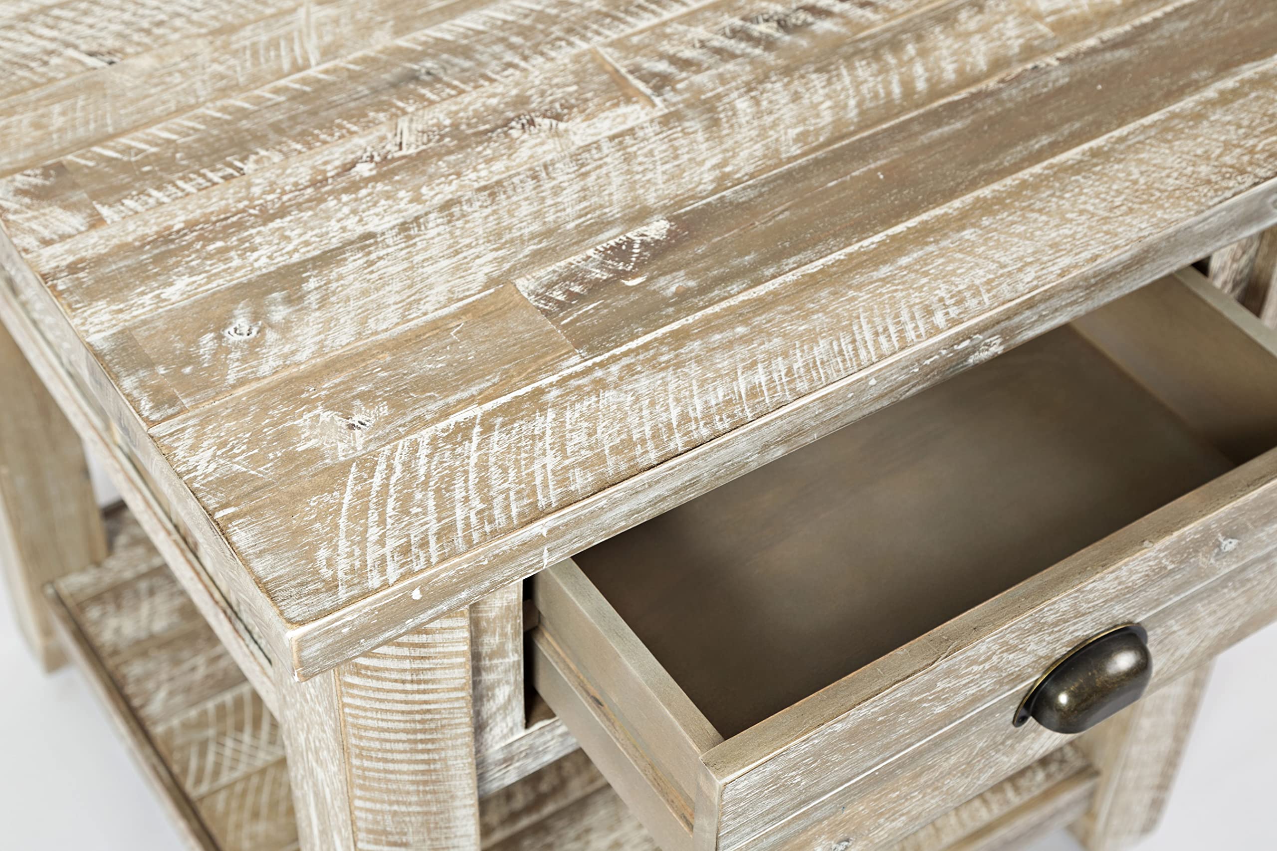 Jofran Inc. Artisan's Craft Farmhouse Solid Acacia End Table