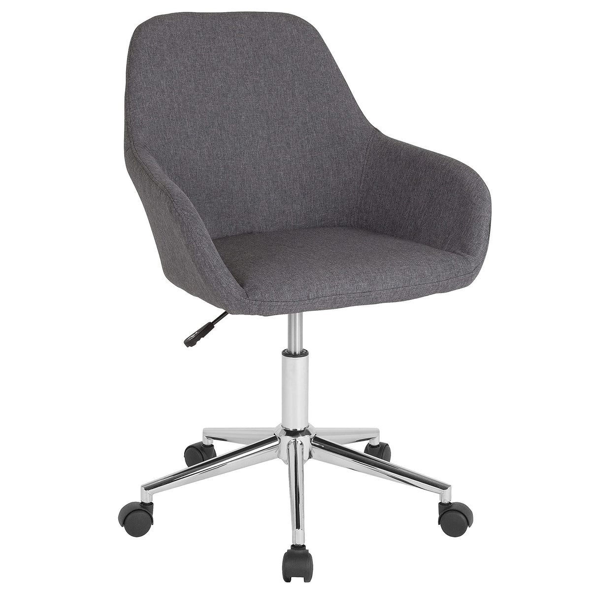 Flash Furniture Cortana Home And Office Mid-Back Chair In Dark Gray Fabric