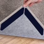 Sollifa Rug-Grip, 16 Pcs Dual Sided Washable Removable Prevent Curling Corner Carpet Holder, Keep Rug in Place Non Slip Adhesive