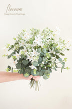 Floroom Artificial Greenery Stems Box Set, 25Pcs With 4 Kinds Of Faux Greenery Flowers Picks For Diy Bridal Bouquets Wedding Flo
