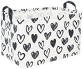 DDBASKET Rectangular Kids Basket,Heart Basket,Cute Storage Bin Toy Organizer Box Love Room Decor for Home(Line heart )