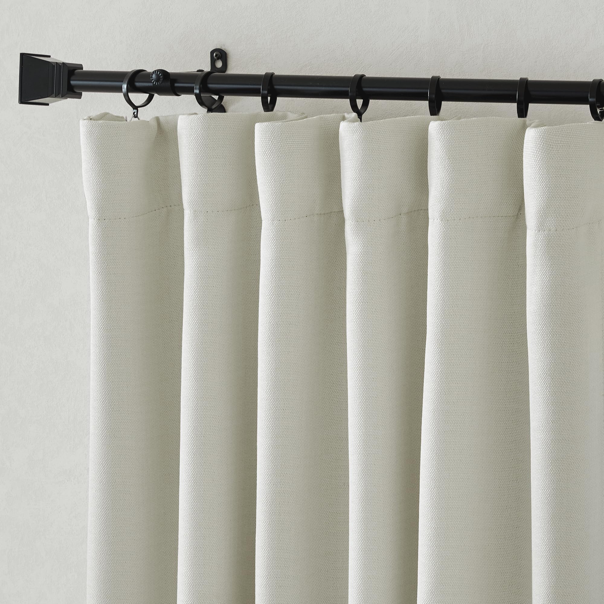 Nicetown Room Darkening Faux Linen Curtains For Bedroom, Rod Pocket/Back Tab/Hook Belt Linen Burlap Light Blocking Noise Dampeni