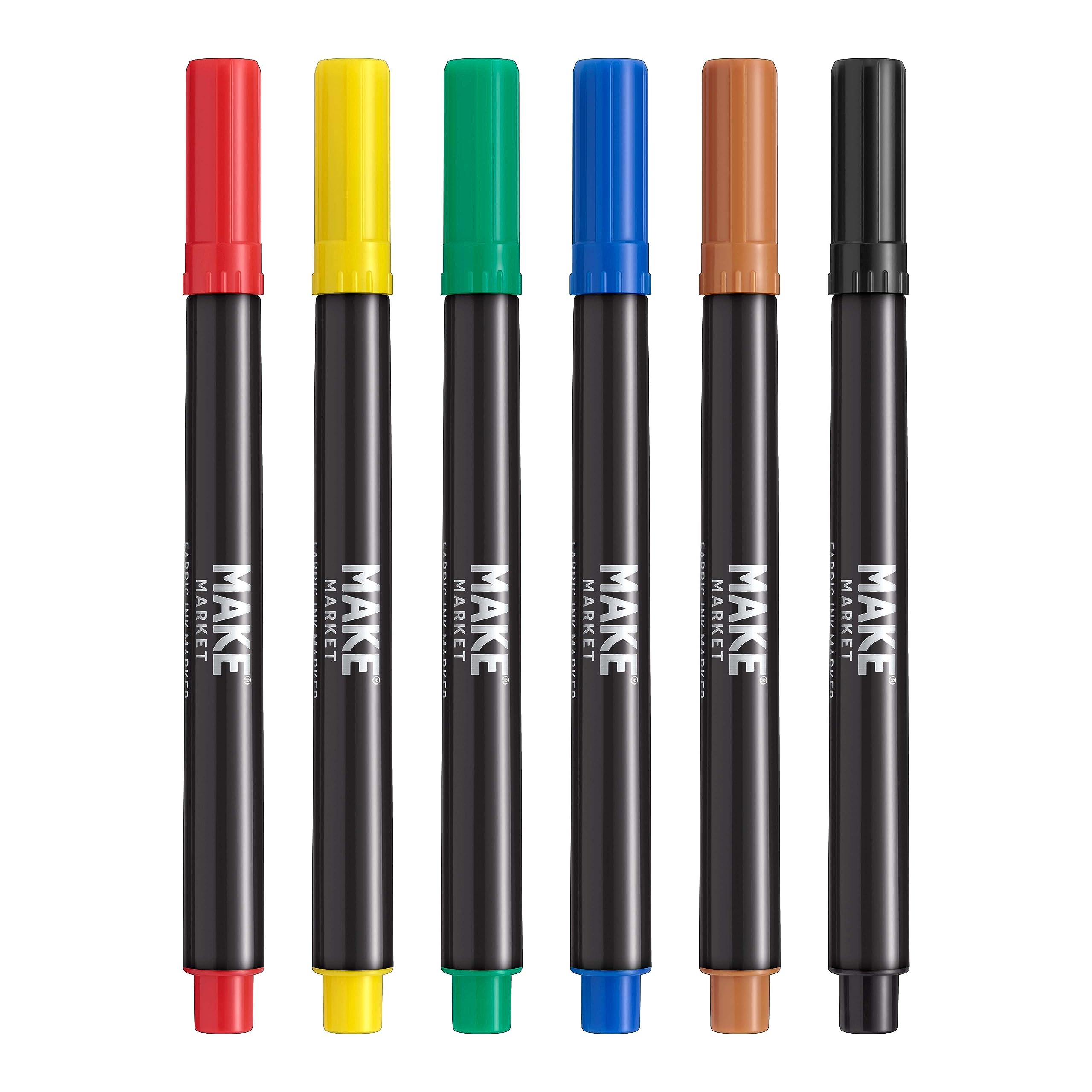 Marvy Uchida Fine Point Fabric Markers, Primary