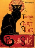 Tourn  e du Chat Noir by Theophile Alexandre Steinlen - 1896 - The Black Cat - Vintage Poster Print (LAMINATED, 18 x 24)