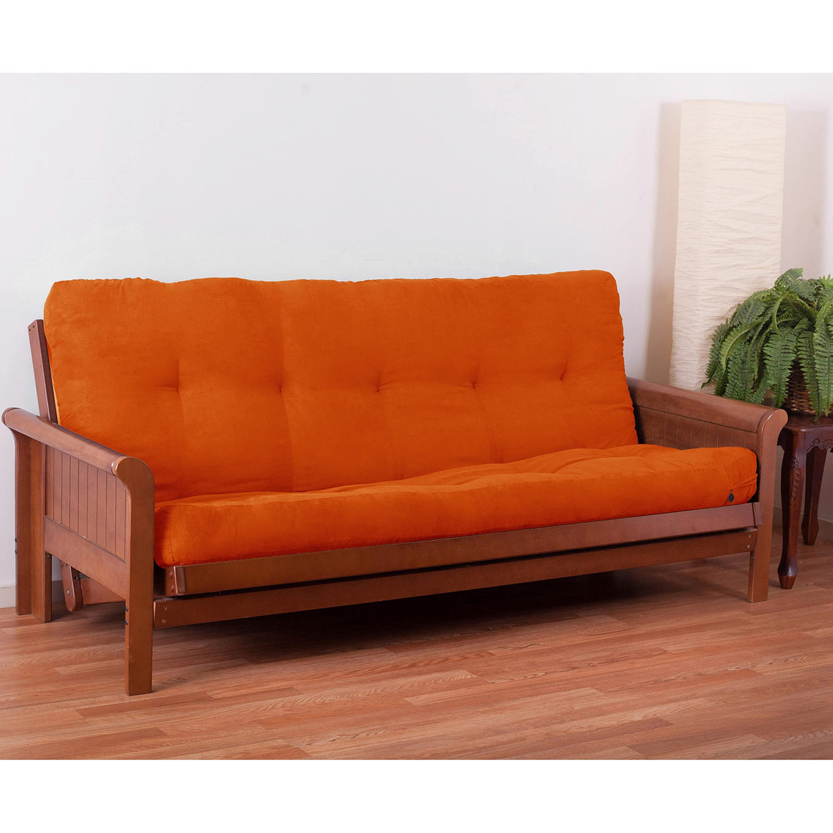 Blazing Needles Vitality 6&quot; Microsuede Futon Mattress, Full, Tangerine Dream