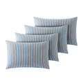 Household 4PCS 100% Jersey Cotton Pillowcase-Light Weight, Comfortable, Super Soft Pillow Case with Envelope Closure (4-Pack Que