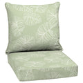 Arden Selections Outdoor Deep Seat Set, 24 X 24, Rain-Proof, Fade Resistant, Deep Seat Bottom And Back Cushion 24 X 24, Coastal