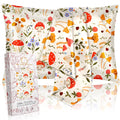 Miss Adola 2 Pack Mulberry Silk Pillowcase for Hair and Skin - Standard Size 26 x 20 Inches with Hidden Zipper Flowering Plants 