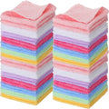 Newwiee 40 Pcs Wash Cloth Bulk Cotton Bath Hand Face Washcloths Soft Quick Drying Towel for Women Bathroom Washing Body Viscose 