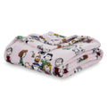 Berkshire Blanket Peanuts Velvetloft Cute Character Snoopy Plush Blanket,Peanuts Laughing Robe Lilac,King 90 In X 108 In (Offici