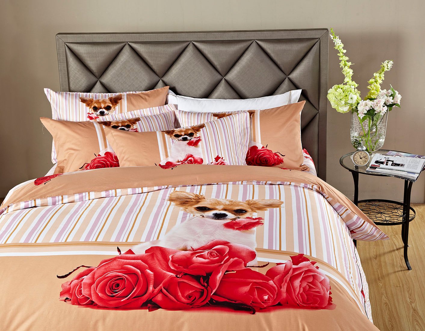 Dolce Mela Dm487T 4-Piece Luxury Duvet Cover Set, Twin