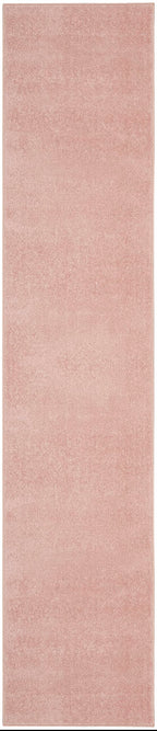 Nourison Essentials Solid Indoor/Outdoor Pink 2'2' X 18 Area Rug, Easy Cleaning, Non Shedding, Bed Room, Living Room, Dining Room, Deck, Patio, Backyard (2X18)