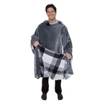 Snuggie Reversible - The Original As Seen on TV Wearable Blanket That Has Sleeves - Cozy, Warm and Soft Velveteen - Oversized Fu