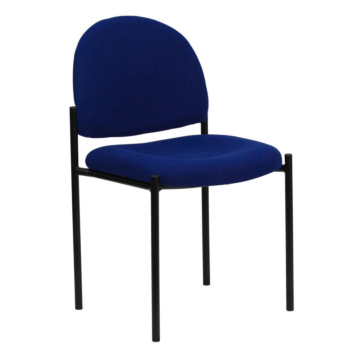 Flash Furniture Tania Comfort Navy Fabric Stackable Steel Side Reception Chair