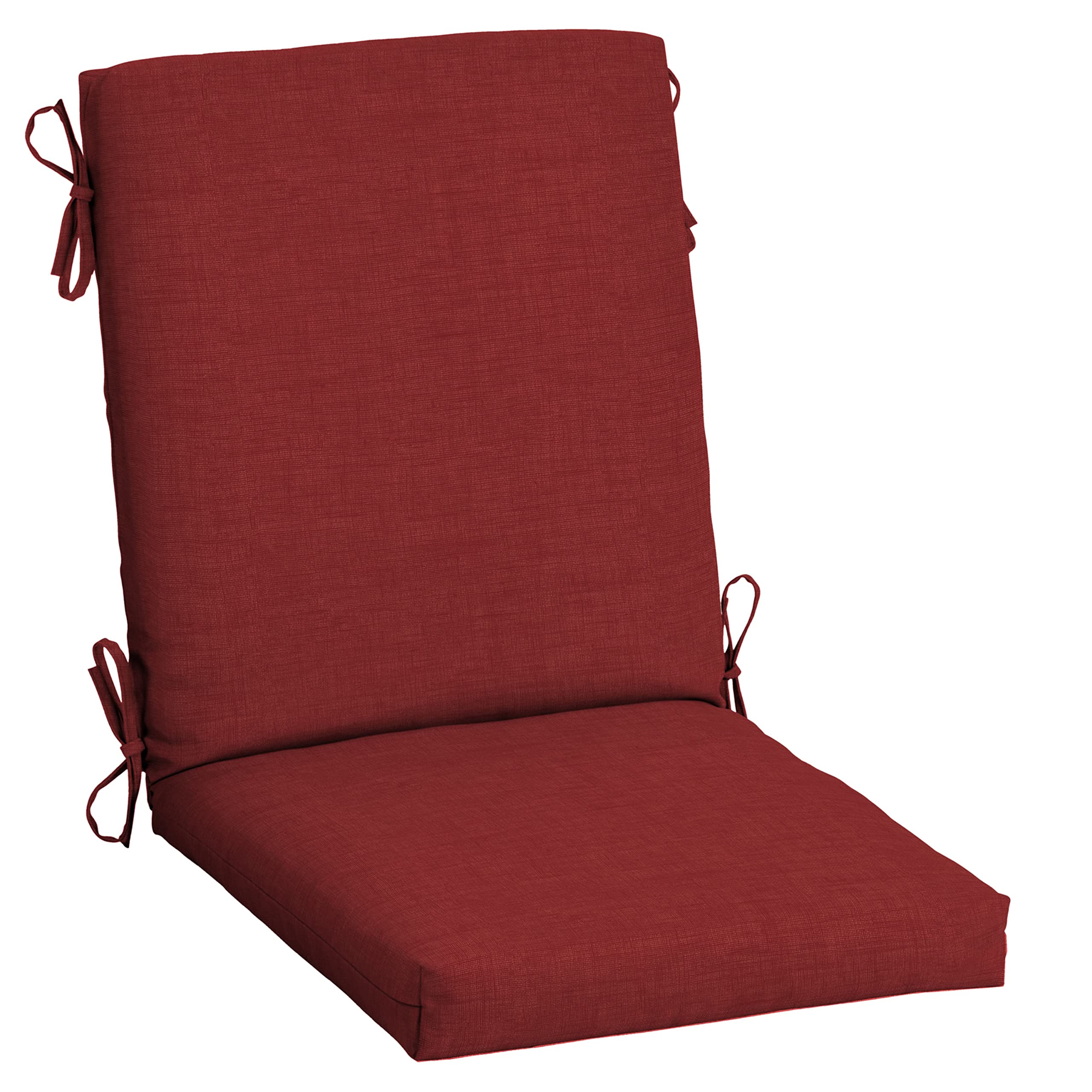Arden Selections Outdoor Dining Chair Cushion 20 X 20, Rain-Proof, Fade Resistant 20 X 20, Ruby Red Leala