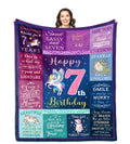 Solzien 7 Year Old Girl Birthday Gifts Blanket 50'X40', Gifts For 7 Year Old Girls, 7 Year Old Girl Gifts, Birthday Gifts For