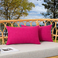 Kevin Textile Pack Of 2 Outdoor Waterproof Pillow Covers Decorative Farmhouse Throw Pillow Covers Rectangle Checkered Couch Pill