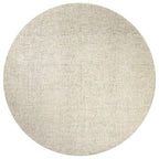 Overstock Alora Decor London 8' Round Solid Beige/Gray/Rust/Blue Hand-Tufted Area Rug